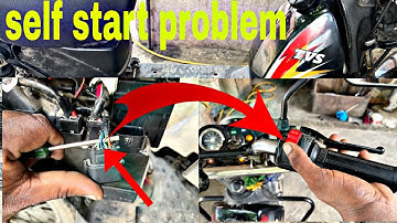 TVS XL 100 bs6 self start problem solve//how to self start not working #tvs #motorcycle 