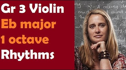 How to play Eb major scale and arpeggio 1 octave in 5 steps - Step 3 (scale rhythms)