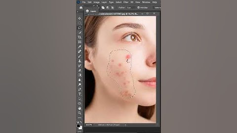 Face Pimples Remove in Photoshop | Photoshop cc | Photoshop cs6 | #viral #shorts #trending #video