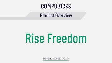 Rolling Kiosk "Rise Freedom" with Tablet Enclosure | Compulocks