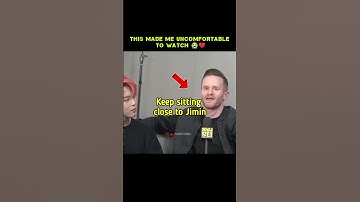 Jimin feeling so uncomfortable 😭 #Blink #BTS #jimin #youtube #shorts