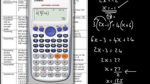 Teach Yourself GCSE Maths in a Day - Video 2 of 4 - Algebra - Foundation C Grade GCSE Maths Skills