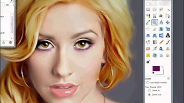 Christina Aguilera as a vampire GIMP Tutorial