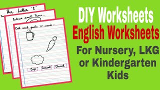 English Worksheets for Nursery or Kindergarten I DIY practices I Letter C Worksheets