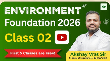Environment & Ecology by Akshay Sir | UPSC Foundation Course 2026 – Class 02