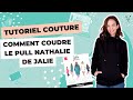 Tutoriel couture  confectionnez le pull nathalie 4240 de jalie avec notre ouat peluche nordik