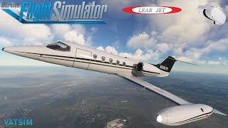 MSFS Flysimware Learjet 35A in VR + VATSIM LIVE! | ** Charleston WV to Martha's Vineyard! **