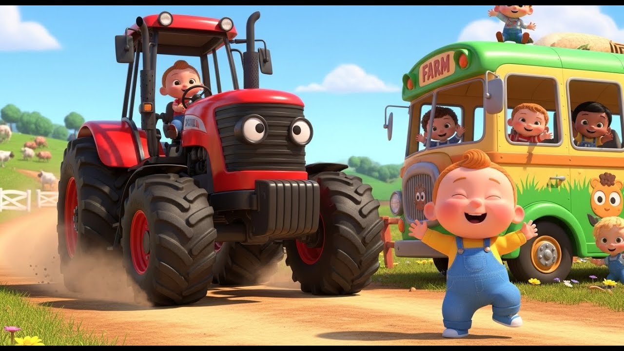 Farm Bus Goes Boom Boom 🐄🚌🎶 Fun Kids Song | Playtime Adventure