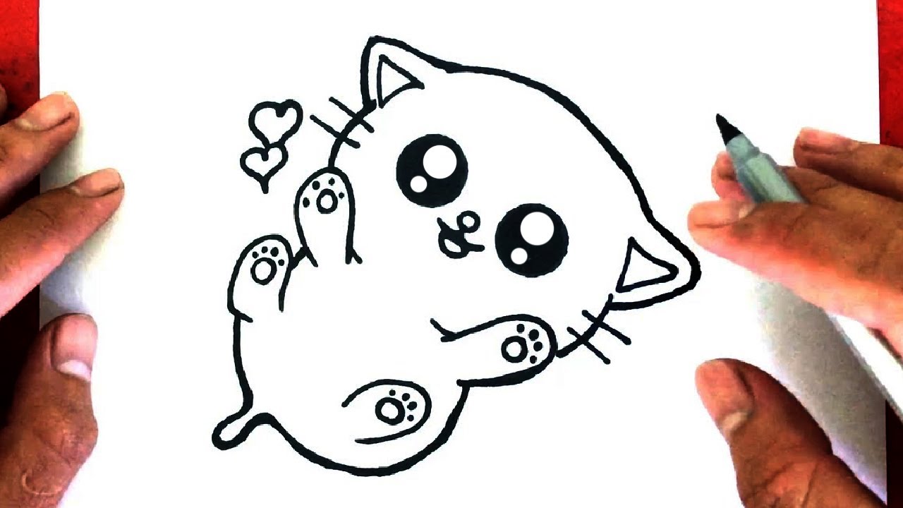 hướng dẫn vẽ con mèo cute đáng yêu đơn giản | how to draw a cute ...
