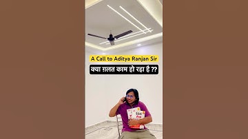 A Call to Aditya Ranjan Sir for his Maths Books By Ashab Ahmad #shorts #adityaranjansir #ssccgl