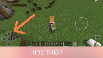 HOW TO HIDE CONTROLLER IN MINECRAFT IN MOBILE!! 💯 WORKING