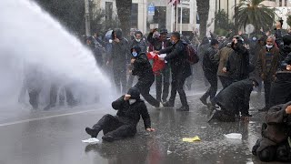 شاهد: تونس في الذكرى 11 لثورة الياسمين: 