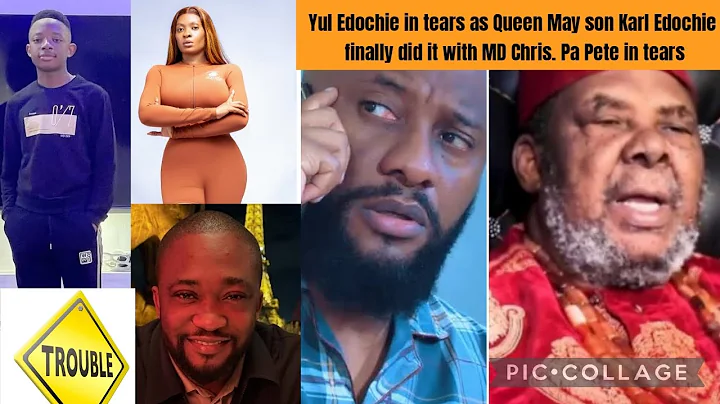 Yul Edochie in tears as Queen May son Karl Edochie finally did it with MD Chris. Pa Pete in tears
