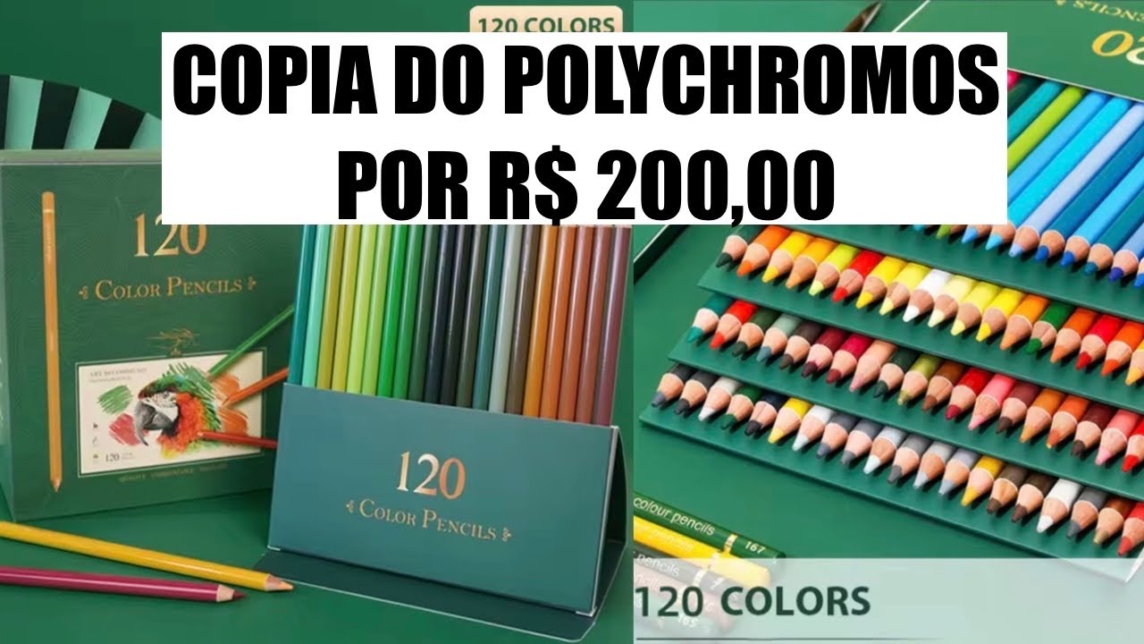 Testei os lápis de cor que dizem ser a CÓPIA PERFEITA do POLYCHROMOS da FABER CASTELL - vale a pena?