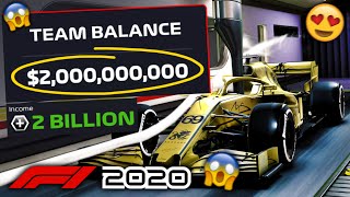 WHAT IF YOU HAD 2 BILLION DOLLARS \& R\&D POINTS TO SPEND IN F1 2020 MY TEAM CAREER MODE?