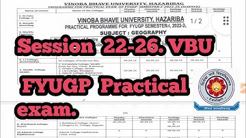 VBU Sem-1 Session 22-26 |Practical  exam Routine | Vbu practical exam