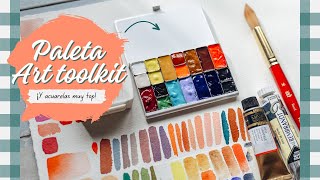 Art toolkit paleta ultra ligera 🎨 ¡y acuarelas muy top!