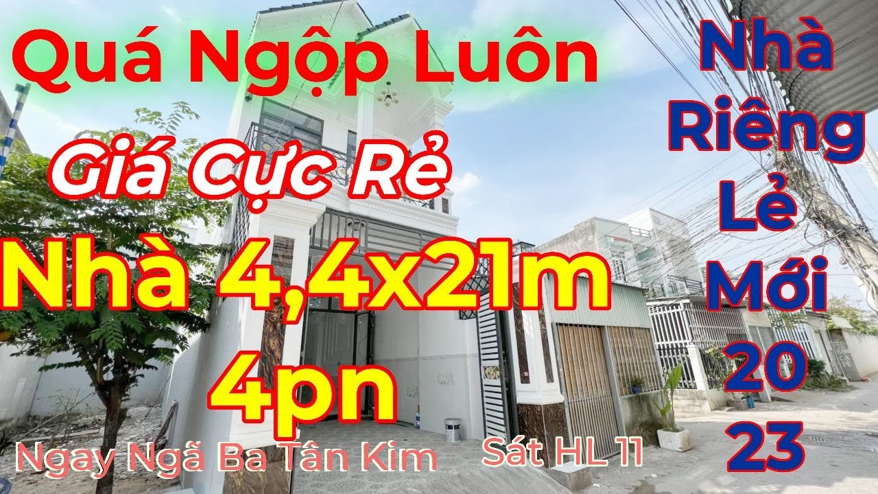 XẢ LỖ CUỐI NĂM nhà 4,4x21m MỚI 4pn ngay Ngã Ba Tân Kim sát HL11 | Bình ...