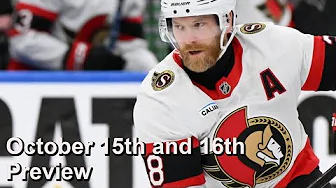 October 15th and 16th NHL Preview
