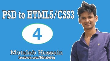PSD to HTML/CSS Conversion (Part-04)