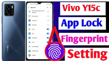 Vivo Y15c me app me fingerprint lock kaise lagaye / how to set fingerprint app lock in vivo Y15c //