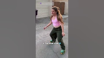 3 ways to stop on rollerskates 😁 #howto #tipsandtricks