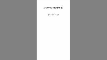 Can You Solve This Exponential Equation? #maths #algebra