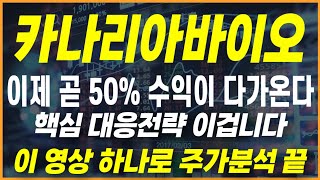 【카나리아바이오】 권리락? 이제 돈 벌일만 남았습니다 50% 수익 &#39;여기&#39;부터 풀매수각!! #카나리아바이오엠 #카나리아바이오주식