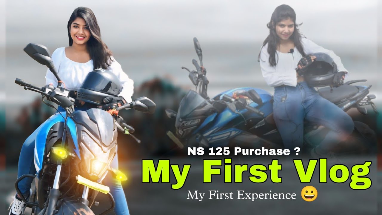 My First Vlog | Ns 125 Purchase ?| Girls Ride With Ns125 Pulsar | Chalo Ride Karen 😀