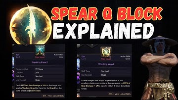 Spear Q block Explained and how to use it  - Throne and Liberty