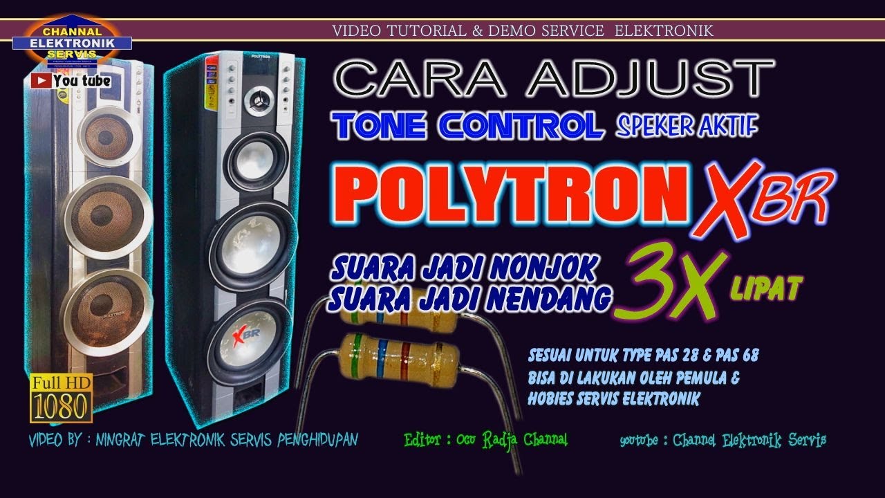 Cara Adjust Tone Control Speker Polytron Agar Suara Nonjok 3x Lipat Modif Sound Speker Polytron Youtube