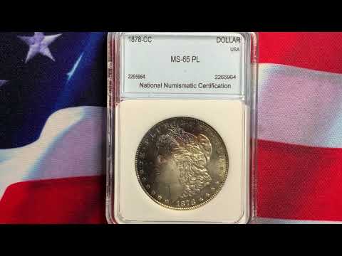 Rare World Coins US Morgan Dollar 1878 Cc Gem Proof Like Scarce