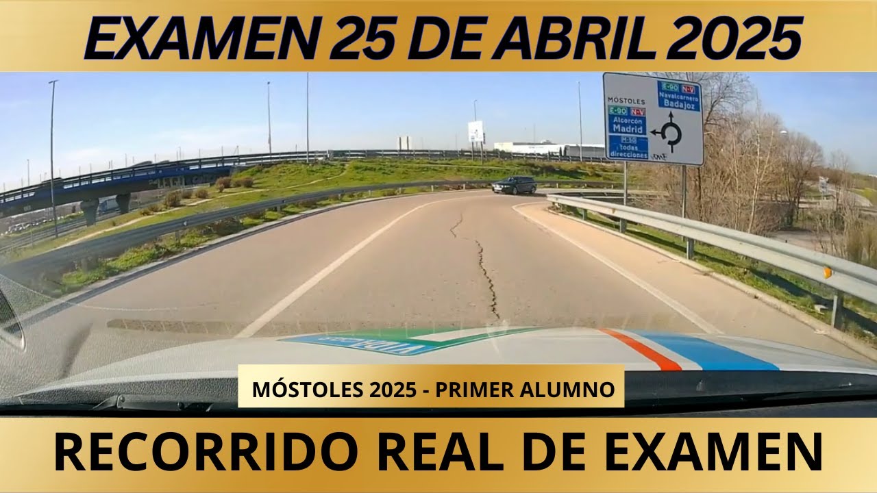 Último RECORRIDO Oficial del EXAMEN de CONDUCIR en MÓSTOLES 2025