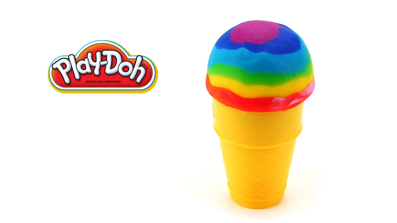 play doh rainbow ice cream