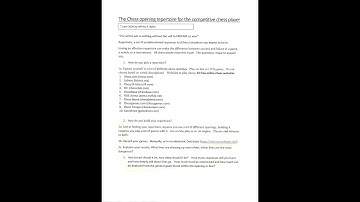 Chess! Building your chess opening repertoire, pt 2