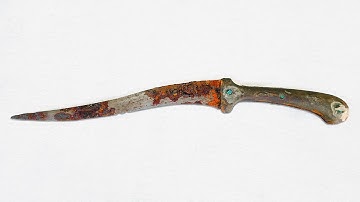 Restoration of an Antique Assassin’s Dagger That Shocked Me!