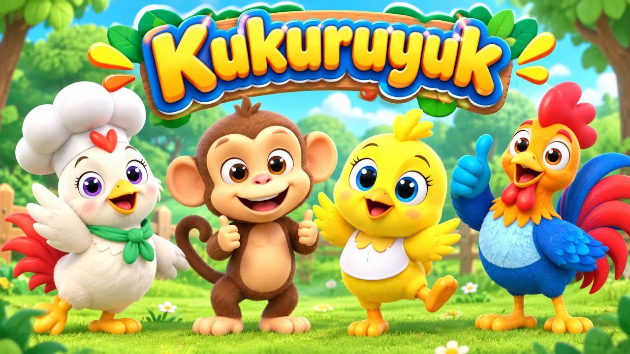 Kukuruyuk ~ Lagu Anak Tren ~ Lagu Anak Lucu 