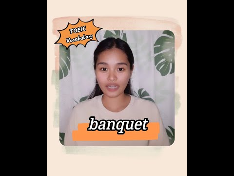 Banquet | Hal4 TOEIC Vocabulary #shorts
