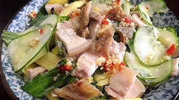 Mixed Cucumber and Dried Fish -Gỏi Khô Cá Sặc Trộn Dưa Leo