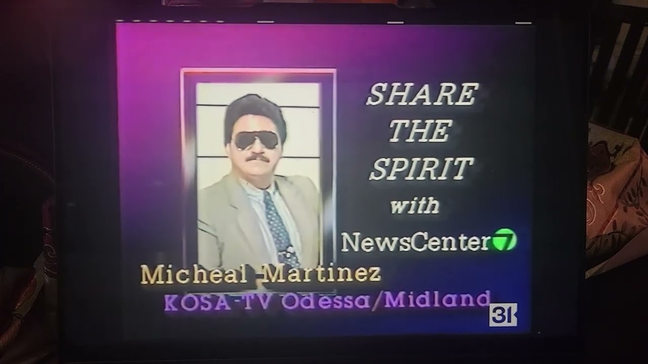KOSA TV NewsCenter 7 Promos With Michael Martinez And Franke Mamola December 19, 1986.