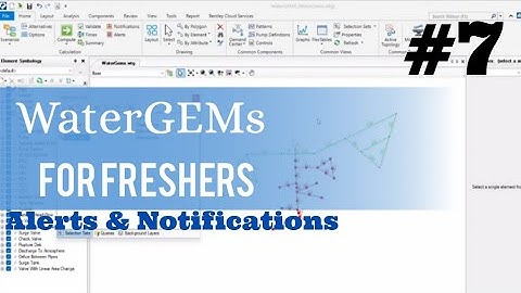 Alerts and notifications in waterGEMs