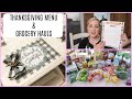 THANKSGIVING MENU PLAN & GROCERY HAULS / PLAN WITH ME