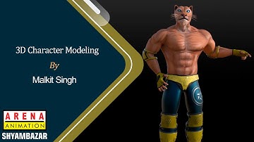 3D Character Modeling : Student Work - Malkit Singh : Arena Animation Shyambazar