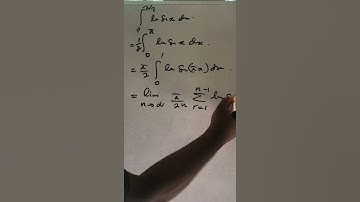 Integral of ln(sinx) from 0 to pi/2 | #Shorts