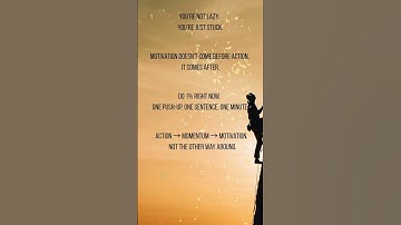 You’re Not Lazy. You’re Just Stuck. - Motivational Short #motivation #riseandshine #dailyinspiration