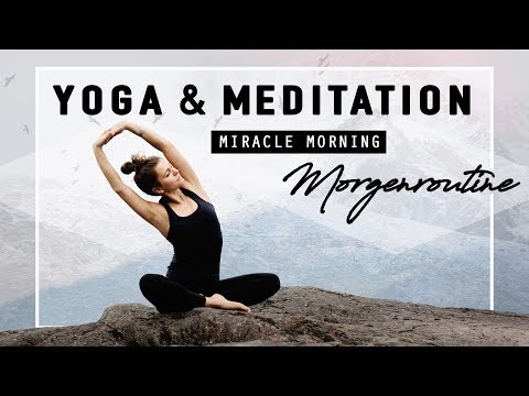 Yoga &amp; Meditation Morgenroutine | Selbstbewusst, Positiv &amp; Dankbar in deinen Tag starten!