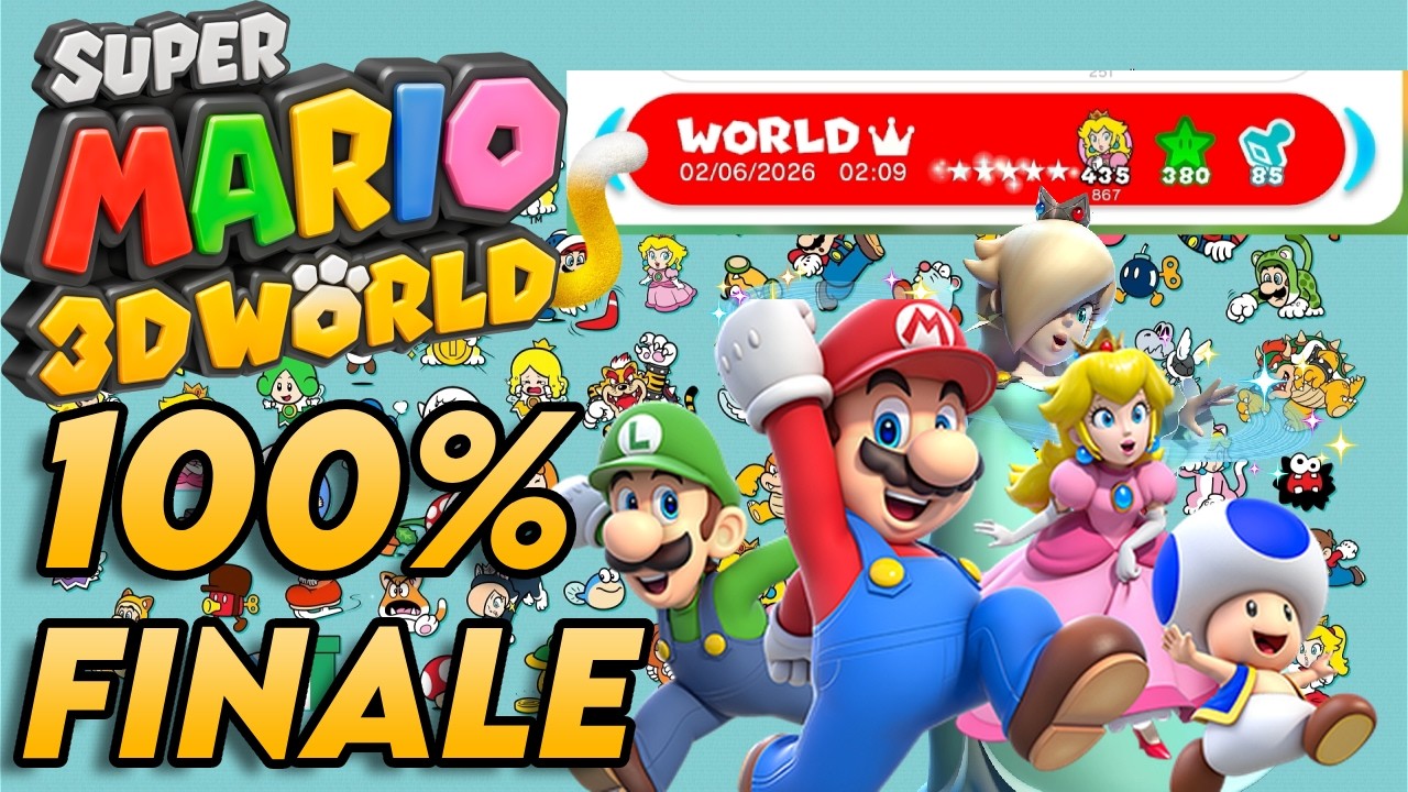 We 100% Super Mario 3D World