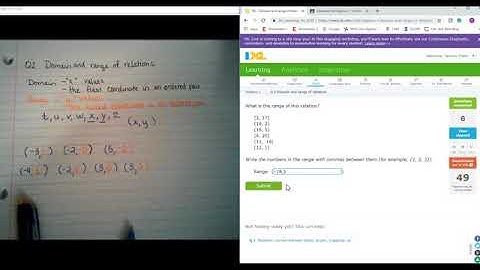 Q.2 Domain and range of relations