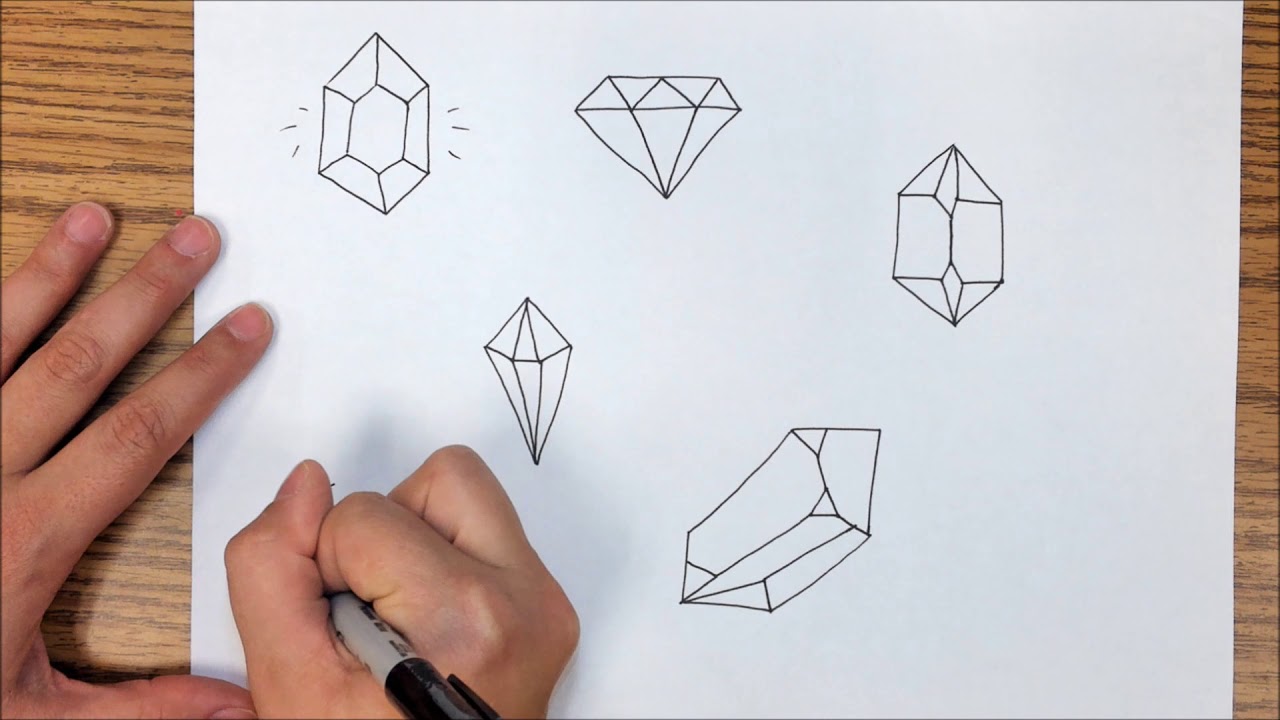How to draw a Gem YouTube