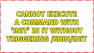 Cannot execute a command with 